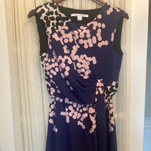 Navy dot dress